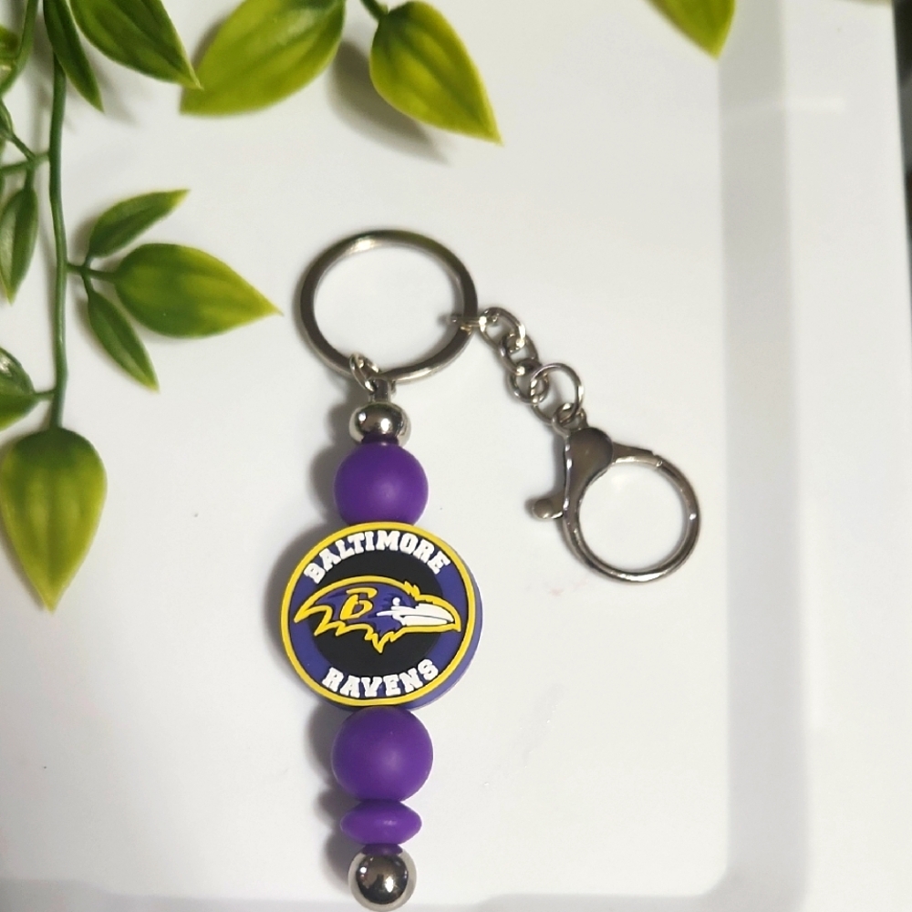 Baltimore Ravens Purple Keychain